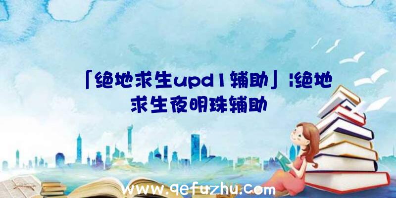 「绝地求生upd1辅助」|绝地求生夜明珠辅助